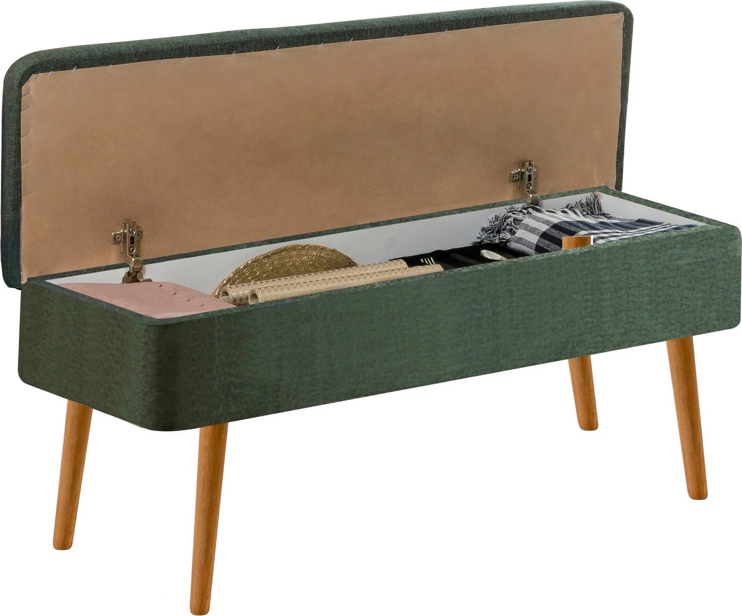 Set tavolinë me karrige të zgjatshme, Hanah Home, Vina 1070 - 3 - Atlantic, jeshile (4 pjesë)