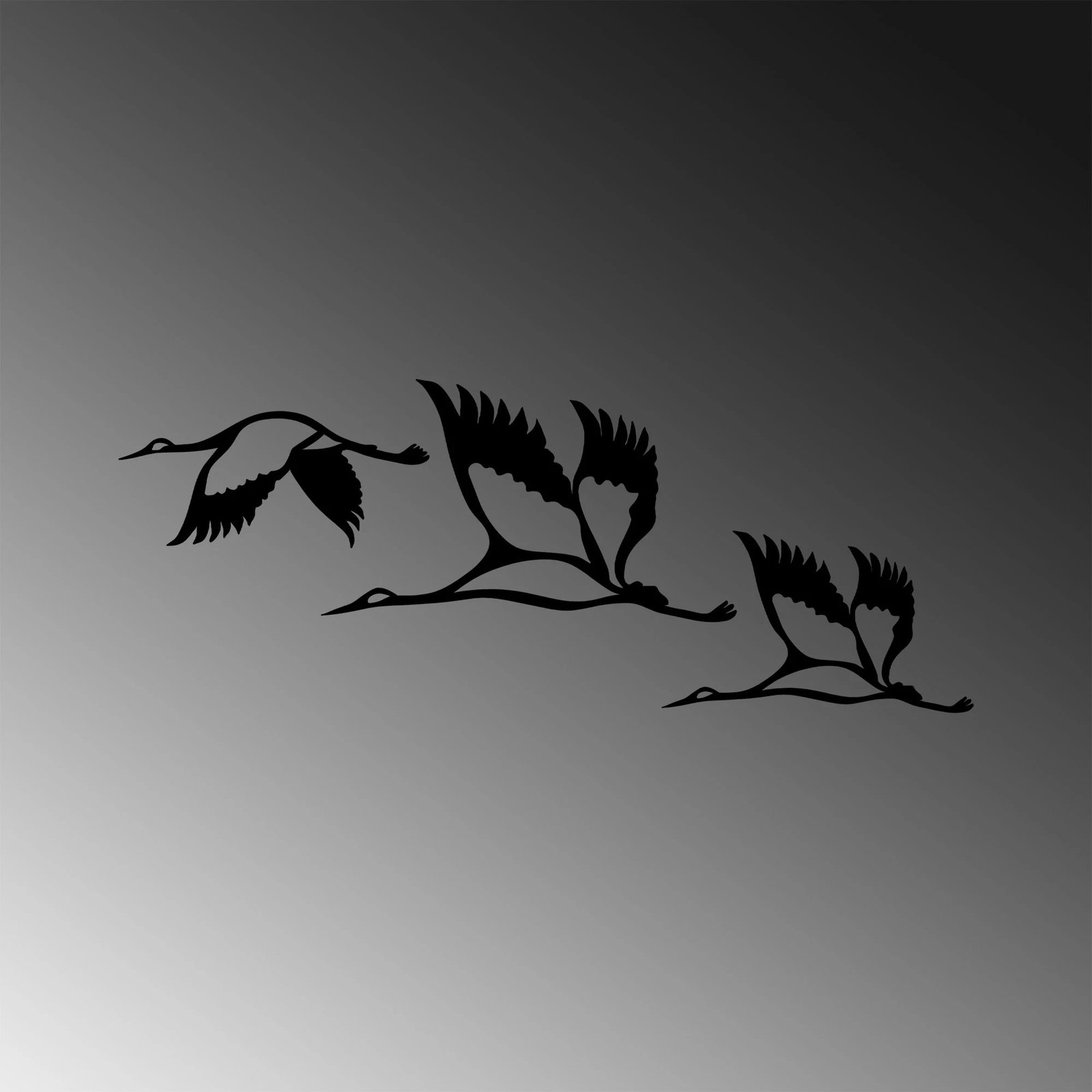 Aksesor dekorativ metalik për mur, Wallity, lejlekë, 287