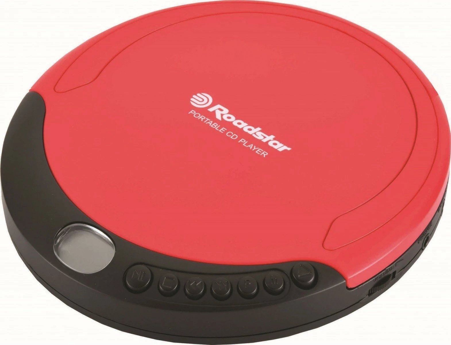 Discman Roadstar PCD-435NCD/RD, CD-R/CD-RW, dalje 3.5mm, 2xAA/4.5V, me Kufje, kuq/zi