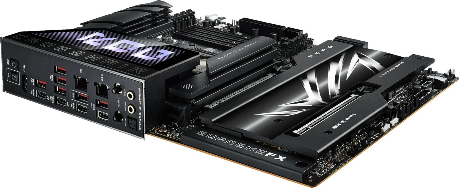 Pllakë amë ASUS ROG CROSSHAIR X870E HERO, AMD X870E, DDR5, ATX, Socket AM5, e zezë