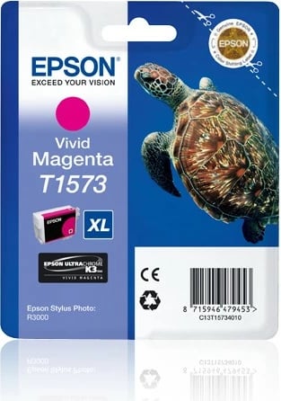 Toner Epson T1573 XL Vivid Magenta për Stylus Photo R3000