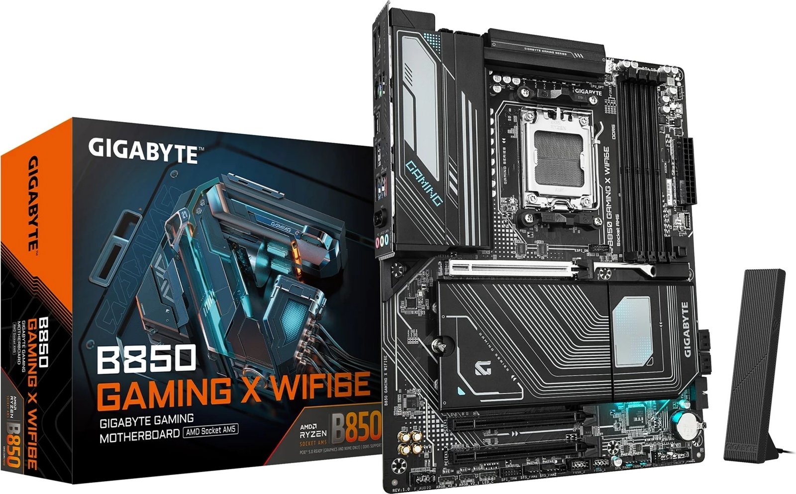 Pllakë amë Gigabyte B850 GAMING X WIFI6E, Socket AM5, ATX