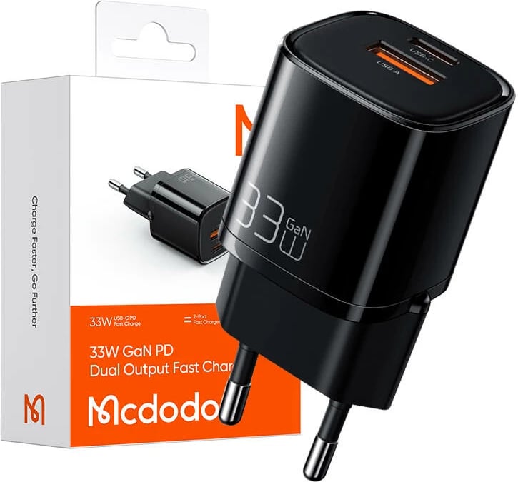 Karikues Mcdodo Nano GaN CH-0151, 33W, USB + USB-C, zi