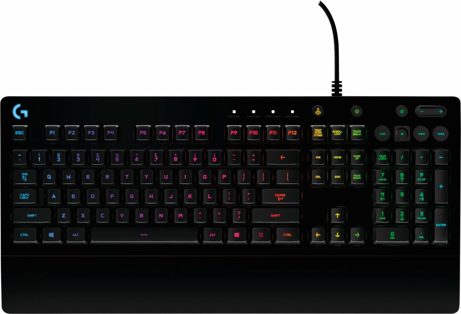 Tastierë gaming Logitech G G213 Prodigy, Full-size, Wired, USB, RGB LED, QWERTZ, E zezë