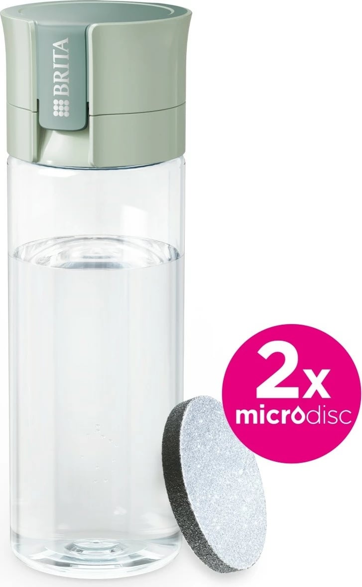 Shishe filtruese uji Brita Vital + 2 MicroDisc, 0.6L, Jeshile pastel