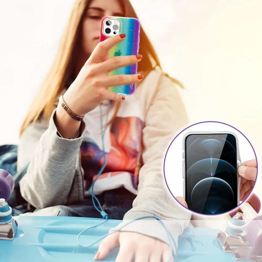 Mbështjellës Kingxbar Ombre për iPhone 12 Pro Max, shumëngjyrësh Mbështjellës Kingxbar Ombre për iPhone 12 Pro Max, shumëngjyrësh