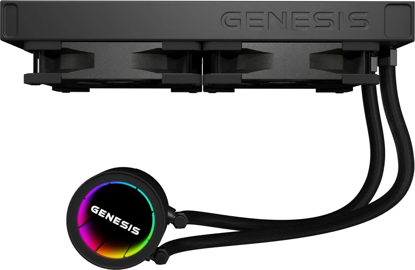 Kasë ftohëse me ujë GENESIS NLG-2318, 2 ventilatorë, e zezë