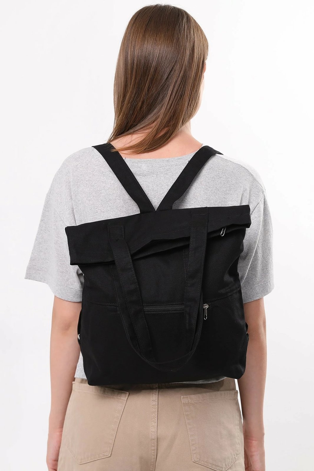 Çantë tote Zoozie Bags, e zezë, 35x40x8cm
