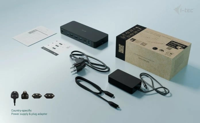 Kasë portesh i-tec C31INTGTRI4KDOCPD, 100W, e zezë