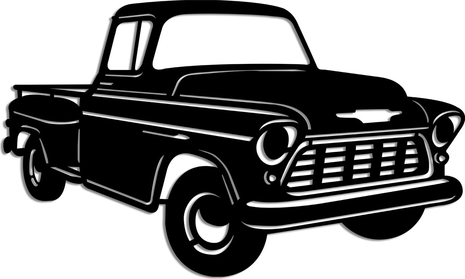 Aksesor dekorativ për mur, metal, Wallity, Chevy 3200 Pickup