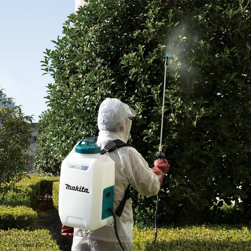 Spërkatës shpine Makita DUS158Z, 15L, me bateri, Blu