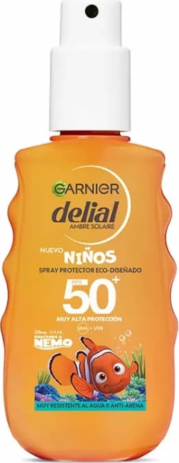 Spray mbrojtës për diell për fëmijë Garnier Delial Eco-Designed SPF50+, 150ml
