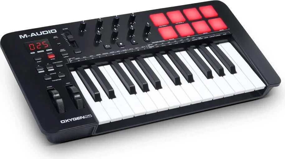 Tastierë MIDI M-AUDIO Oxygen 25 MKV, 25 taste, E zezë