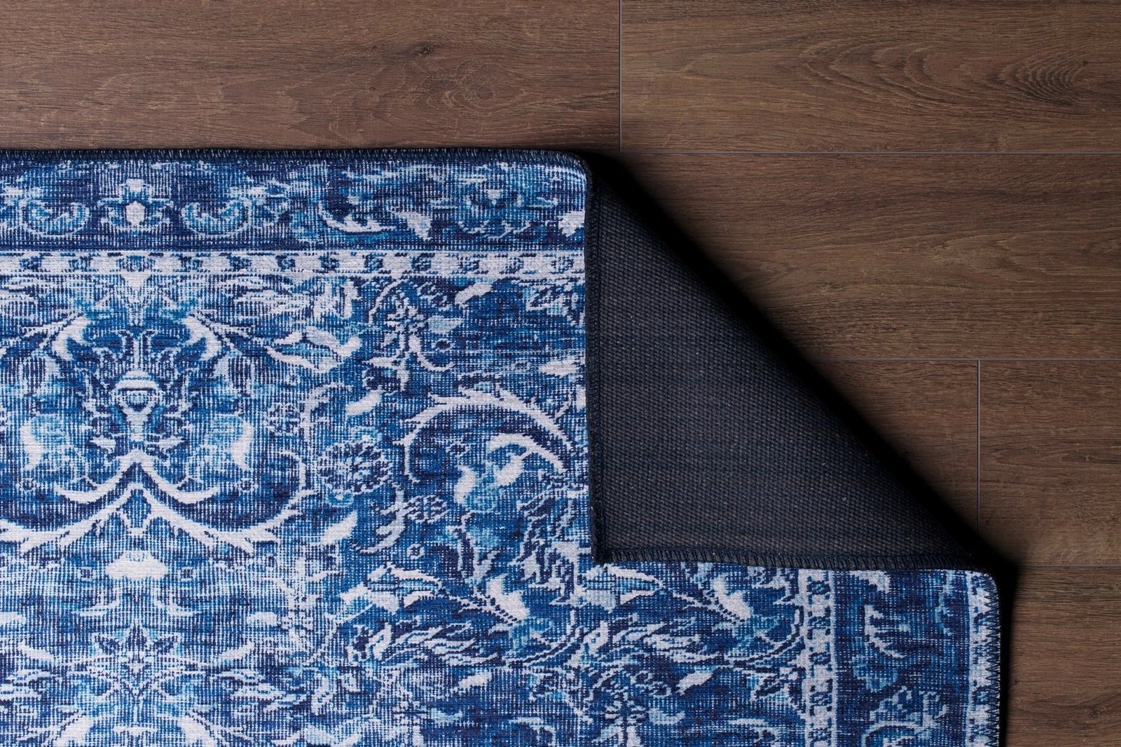 Qilim Conceptum Hypnose, Dorian Chenille, ngjyrë kaltër e errët, 230x330cm