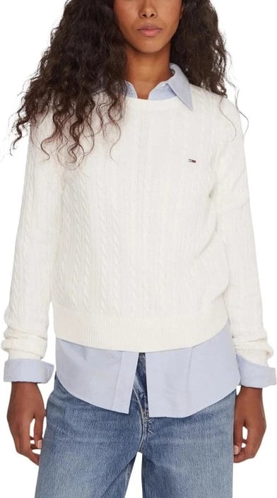 Xhemper femra Tommy Hilfiger Jeans i bardhë