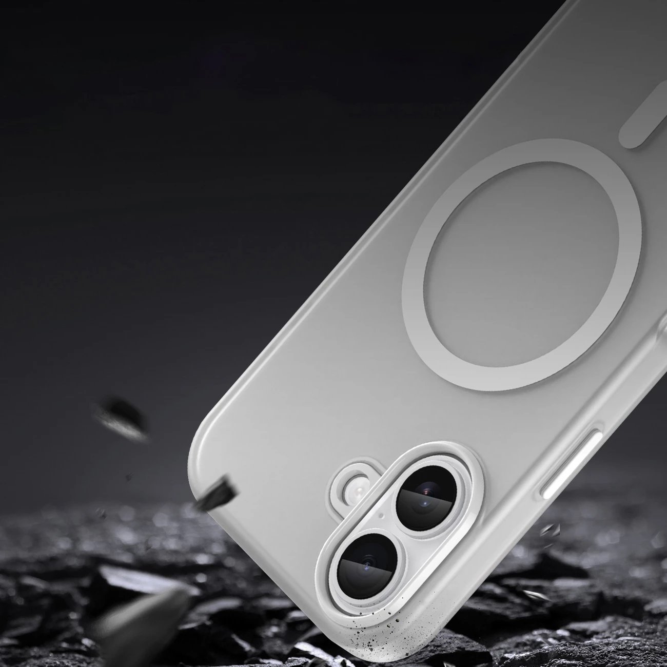 Mbështjellës Hurtel për iPhone 17, MagSafe, Mat, Bardhë