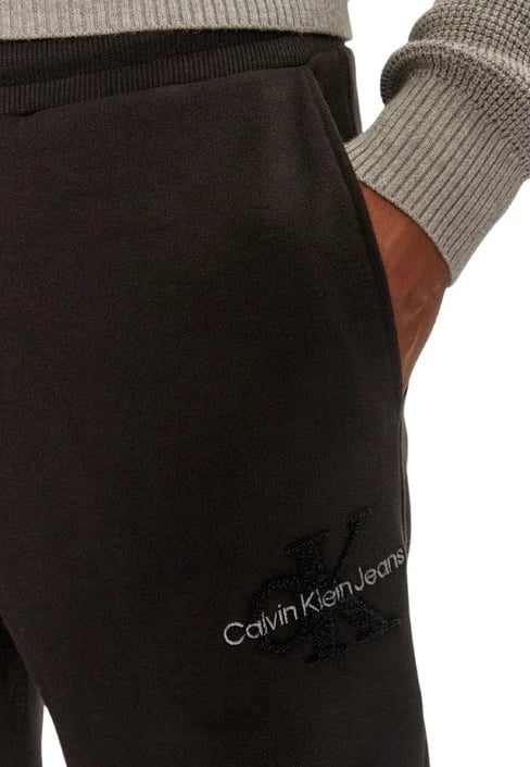 Pantallona Calvin Klein Jeans për meshkuj, të zeza