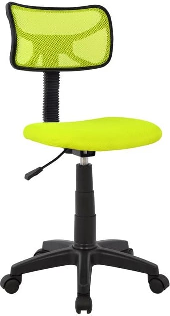 Karrige për zyre për fëmijë, ngjyrë jeshile e lehtë dhe rrjetë, FH1026.03, 40.5x50.5x91.5 cm