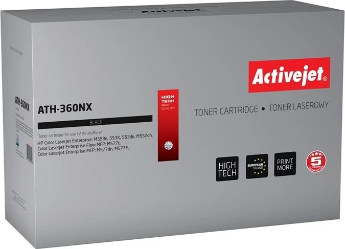 Toner zëvendësues Activejet ATH-360NX për printer HP 508X CF360X, Supreme, i zi