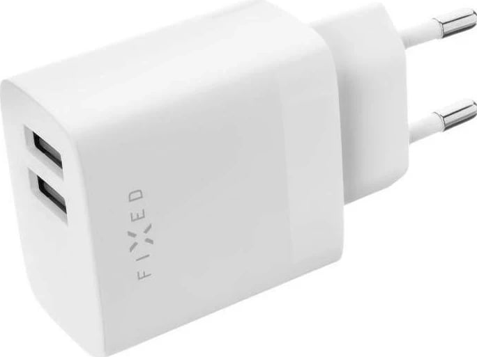 Karikues Fixed 17W, 2x USB, i bardhë