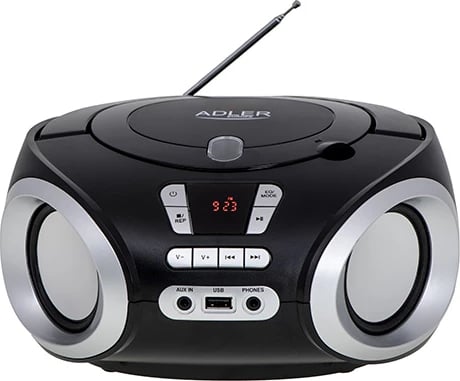 Boombox/Radio CD, Adler AD 1181, USB/FM/AUX, CD/MP3, 2x2W, i zi