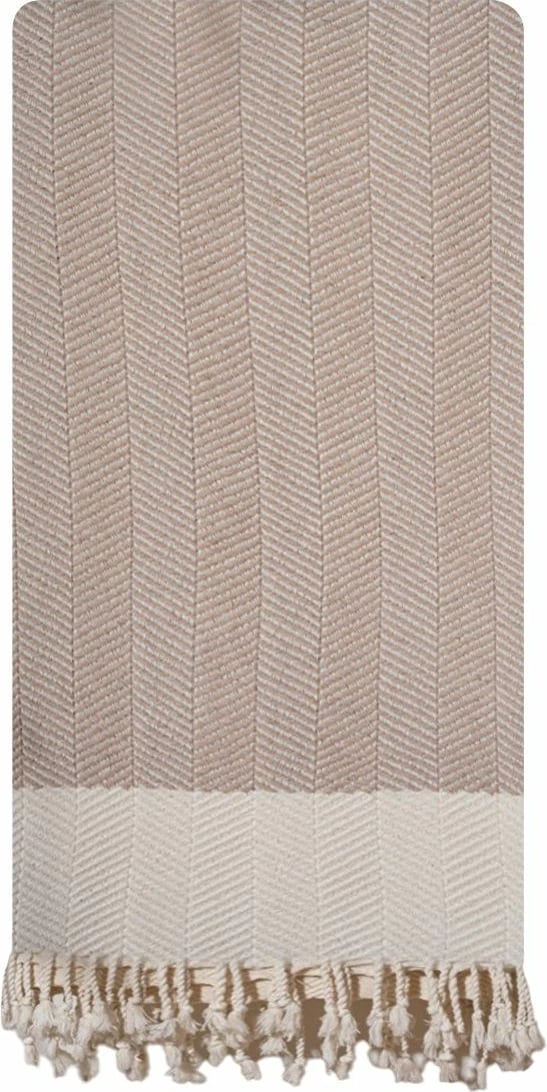 Peshqir plazhi Fouta, ngjyrë bezhë, Mijölnir, Baliksirti, 90x180cm