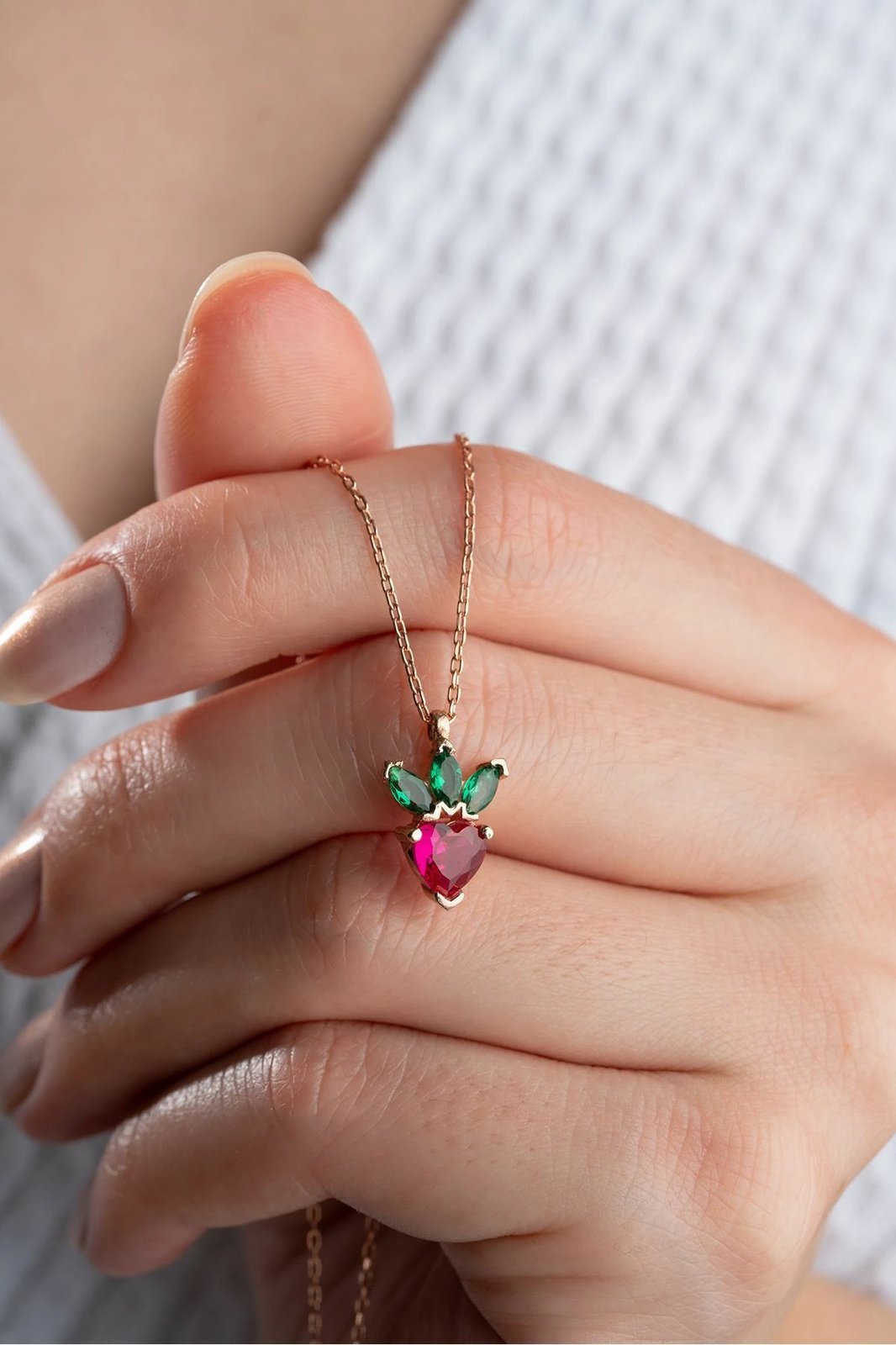 Qafore argjendi, ngjyrë rose, Jumeon, DL5921