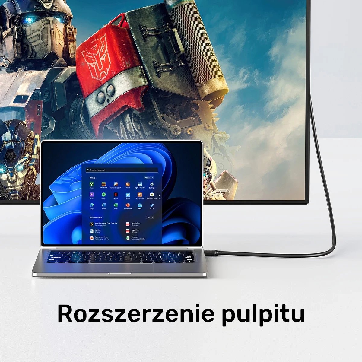 Kabëll HDMI Unitek 2.0 4K 60Hz 20m, i zi