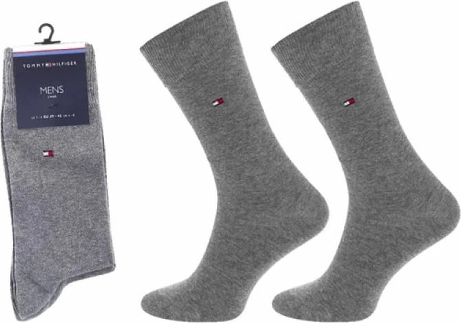 Çorape për meshkuj Tommy Hilfiger, gri