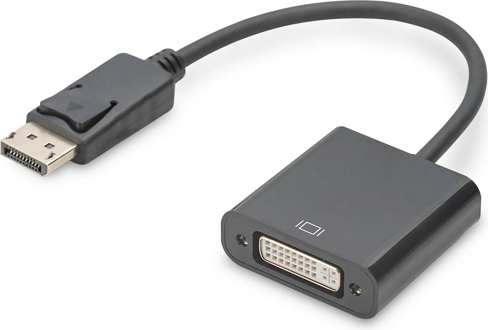 Adapter aktiv Digitus, Mini DisplayPort në DVI-I, 0.15m, i zi