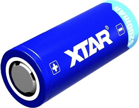 Bateri rikarikueshme XTAR 26650, 5200 mAh, 3.6V, Li-Ion, Blu