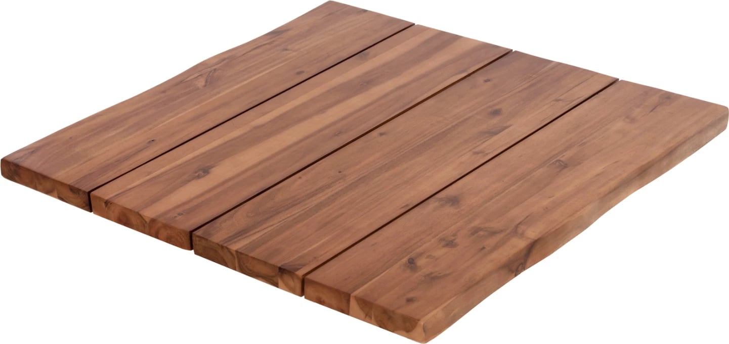 Sipërfaqe tavoline katrore, dru akacie natyrale, FH6300.01, 80x80x3.5cm