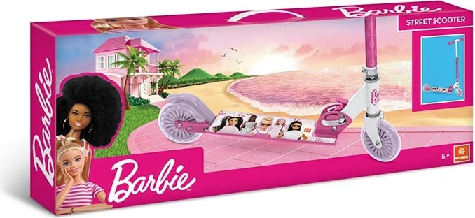 Trotinet fëmijësh, Barbie Artyk 180813, rrota gome 12 cm, timon i rregullueshëm 56–86 cm, ngarkesë max 50 kg, rozë