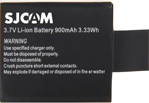 Bateria për kamera SJCAM, e zezë