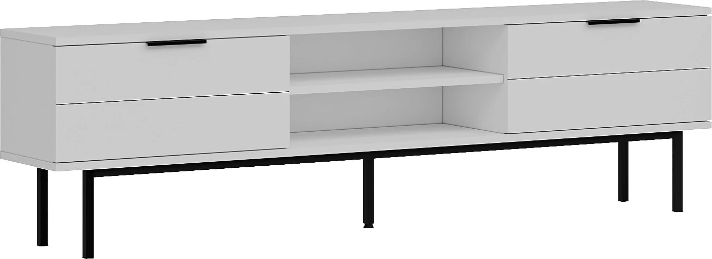 Komodë TV Skye Decor, e bardhë, Paul