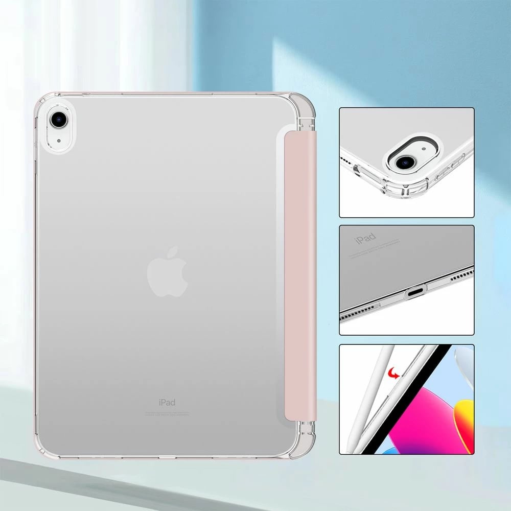 Mbështjellës tablet Tech-Protect SC Pen Hybrid për iPad 10.9" (2022), rozë e çelët