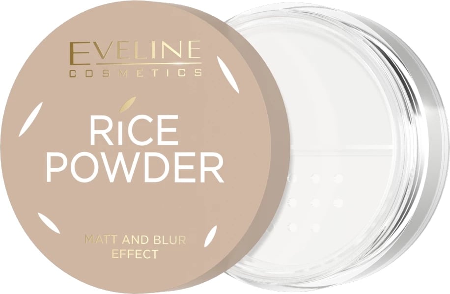 Puder transparent Eveline Cosmetics Rice Powder për femra, 10g
