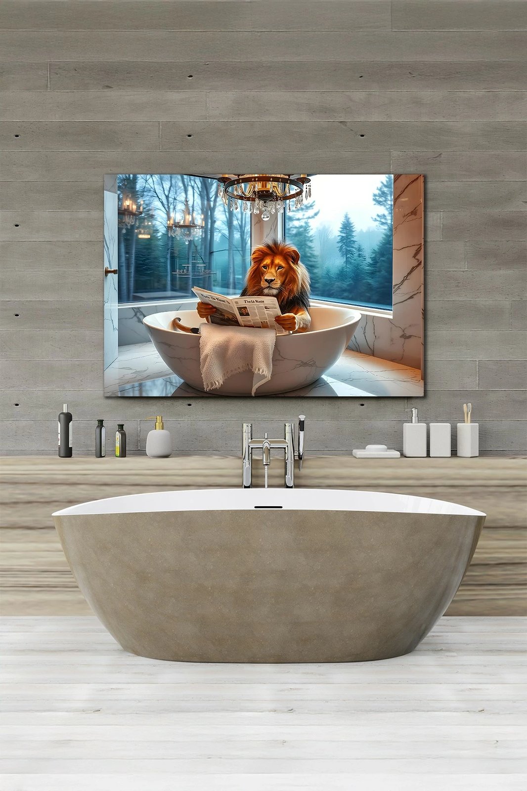 Pikturë dekorative në kanavacë, shumëngjyrëshe, Wallity, Ersyaıhyvn21, 40x60cm