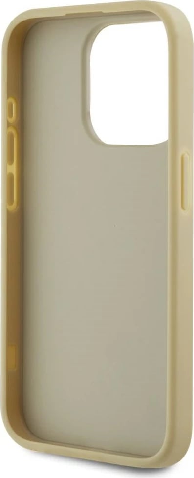 Mbështjellës Karl Lagerfeld Wrinkled Metal Signature për iPhone 15 Pro Max, Gold