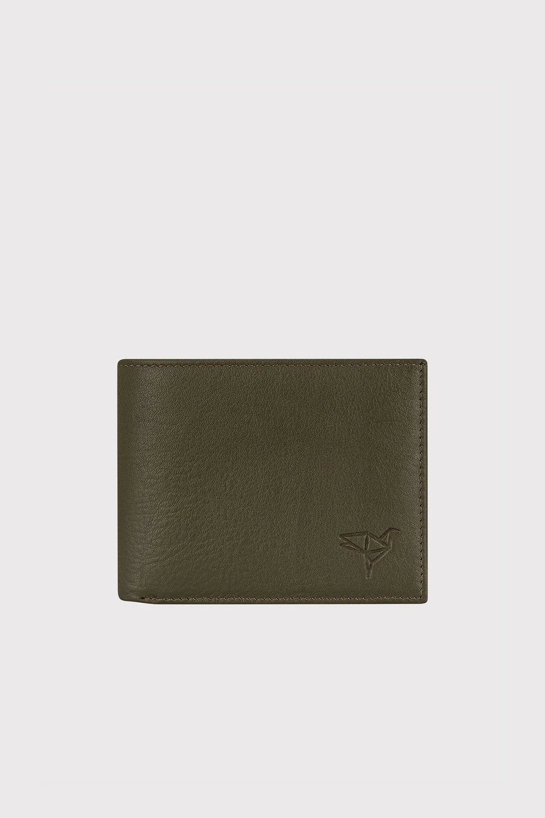 Portofol mashkulli, lëkurë natyrale, ngjyrë e gjelbër, Arnold