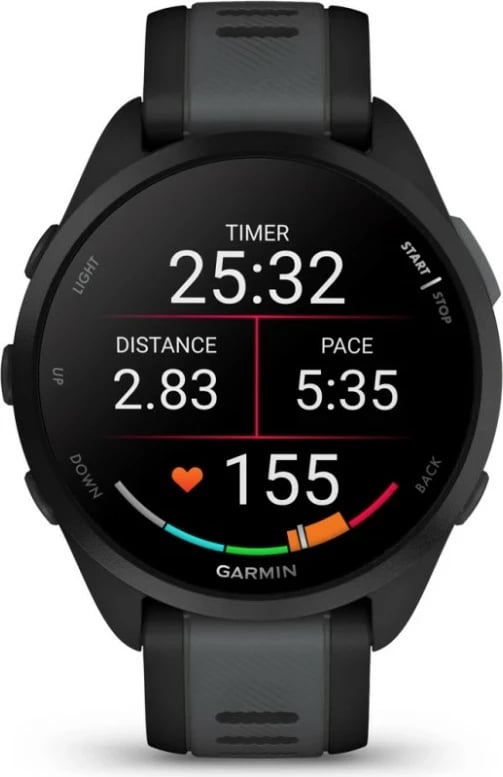 Smartwatch Garmin Forerunner 165, e zezë/gri