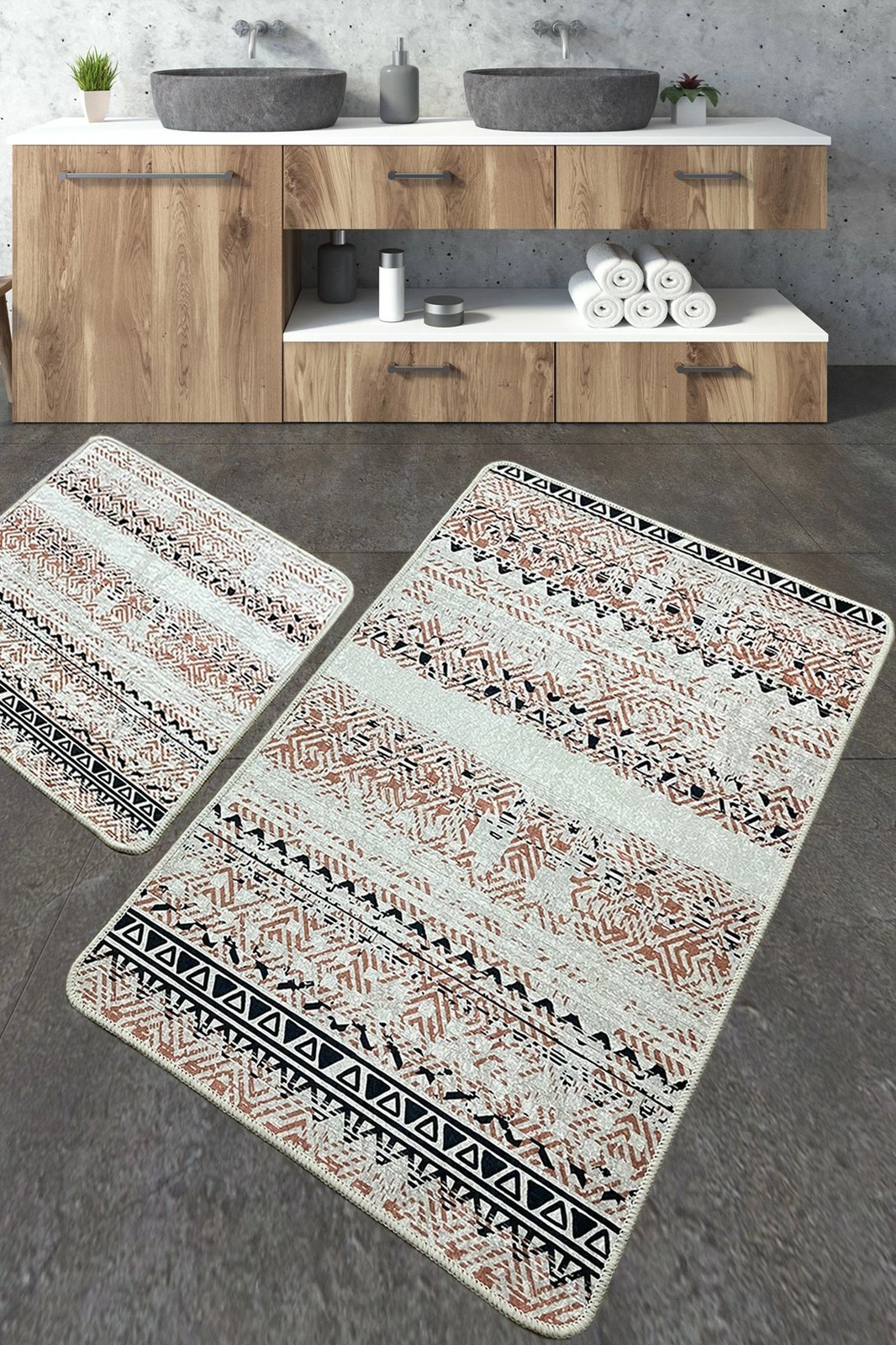 Set tapetash për banjo (2 copë), Mijölnir, Raquel, shumëngjyrëshe