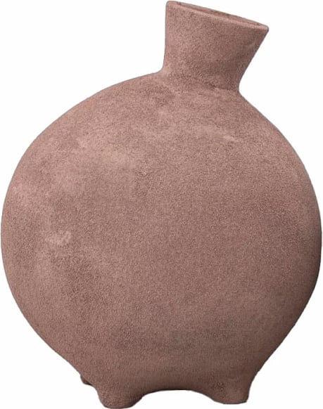 Vazo dekorative GRECO, alumin, ngjyrë terrakote, 26x26x31cm