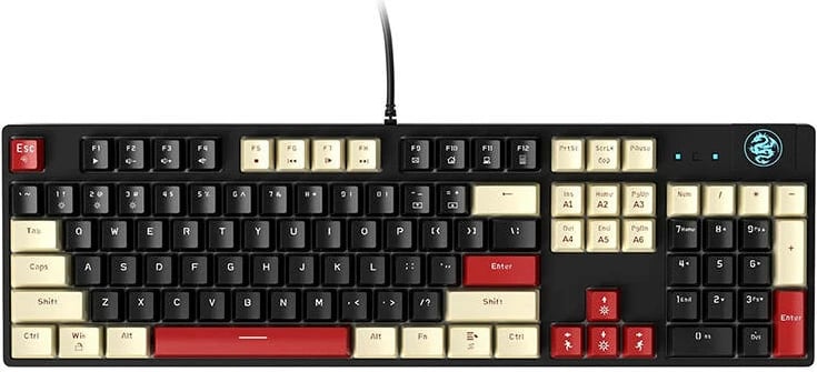 Tastierë mekanike MageGee MK-ARMOR me kabllo, 104 taste, Blue Switch, e zezë