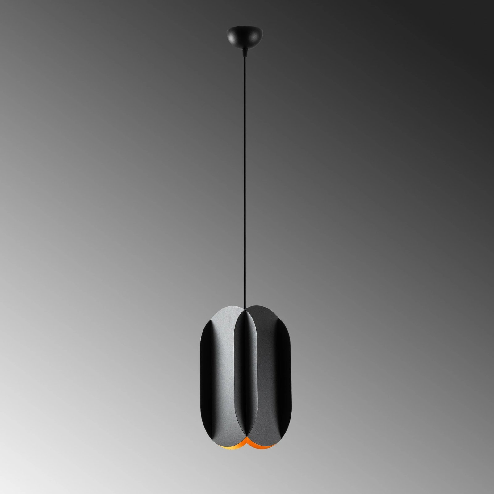 Llambë tavani Opviq, Corner, e zezë, 20x35cm