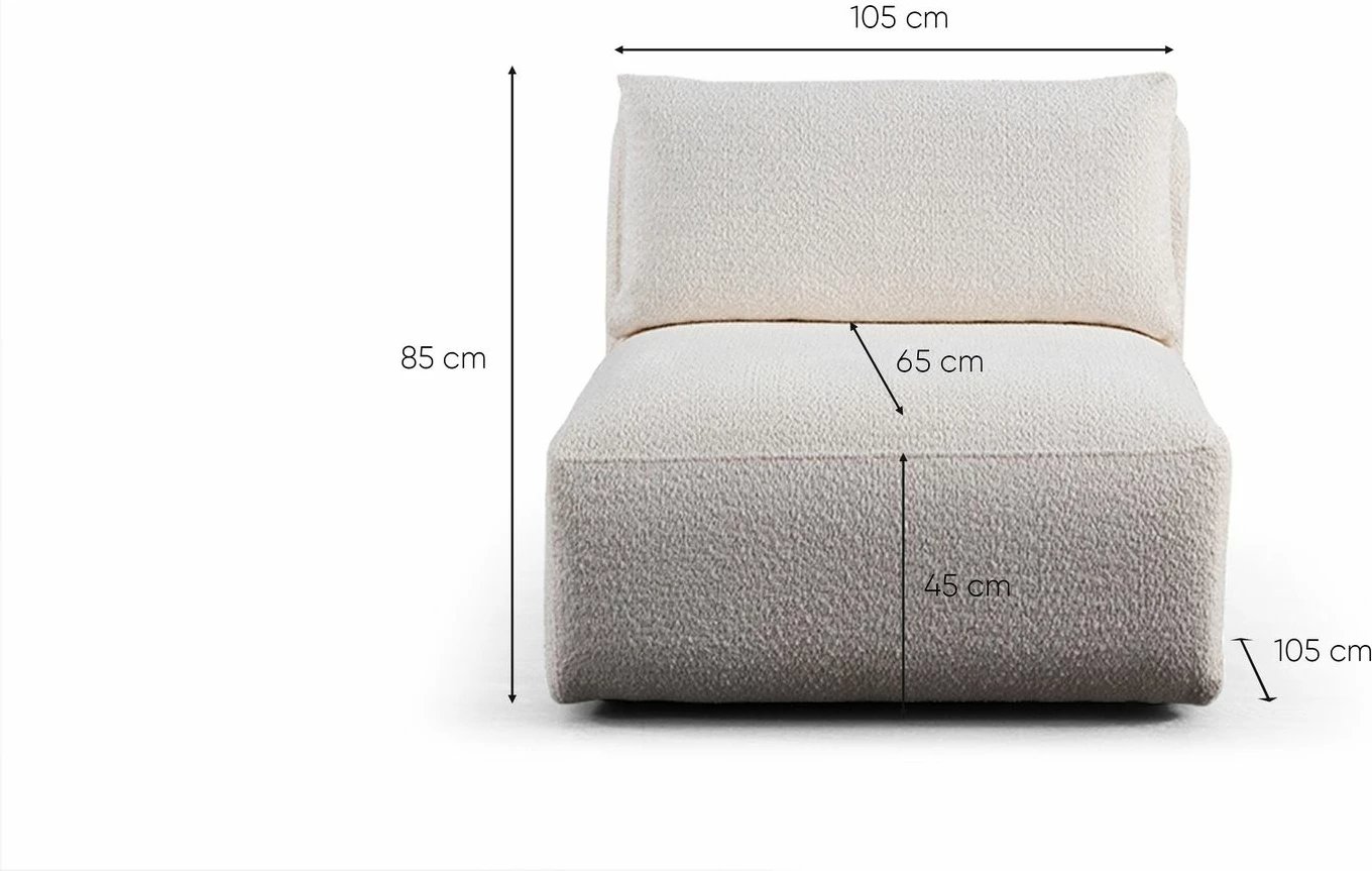 Këndare Sofia, kafe dhe e bardhë, Atelier del Sofa (Chl L + O1 + 1R)