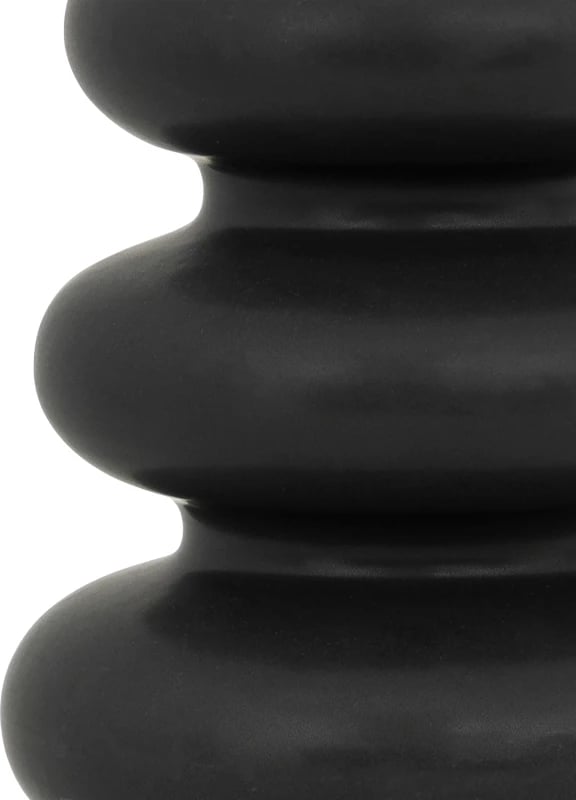 Vazo Zerve qeramike, ngjyrë e zezë, D15.2x25cm