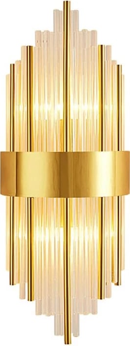 Dritë muri Fenzy, metal, ngjyrë ari-bardhë, E14, 20x60cm