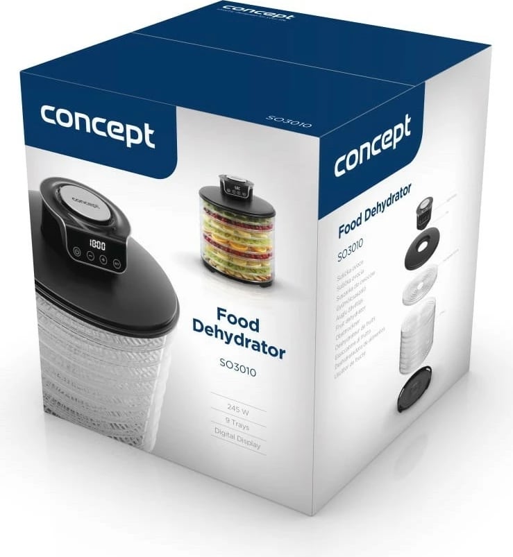 Tharëse frutash, kërpudhash dhe barishte Concept SO3010, 9 sita, 245W, e zezë