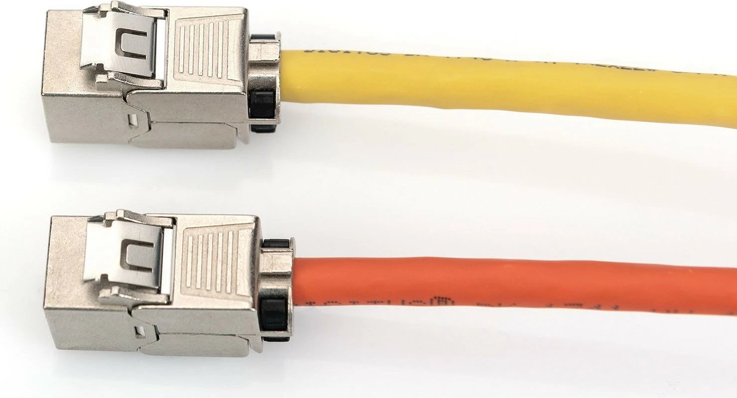 Keystone modul Digitus DN-93619-24, Cat6A, shielded, RJ-45, set 24 copë, argjendtë